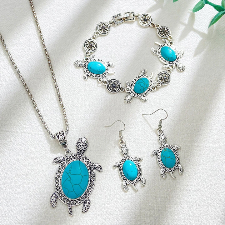 Ensemble de Bijoux Tortue Turquoise