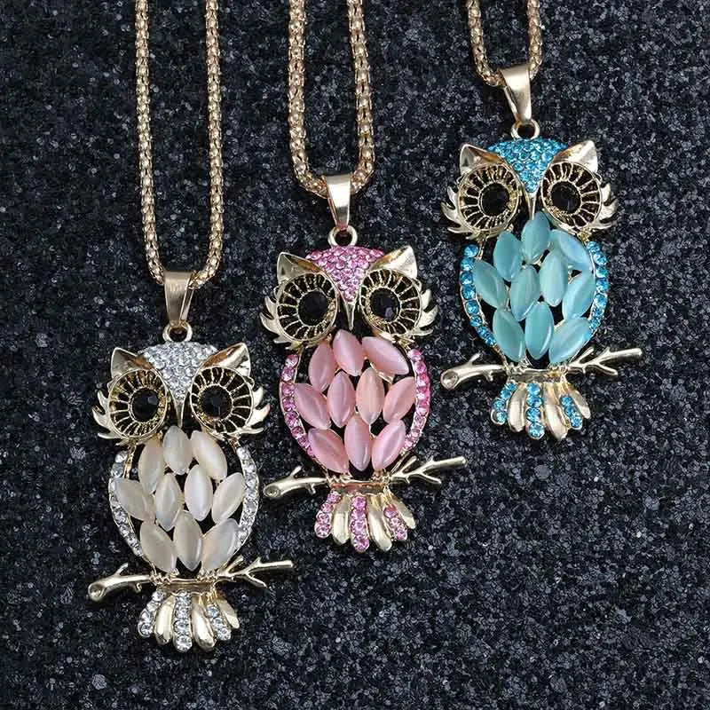 Collier de Chouette Dorée