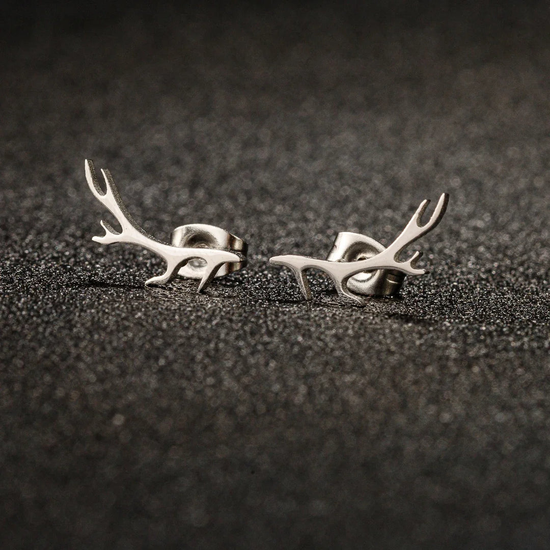 Boucles d'oreilles en bois de cerf