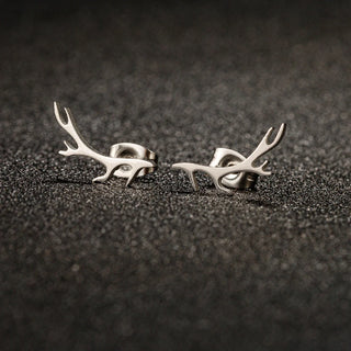 Boucles d'oreilles en bois de cerf