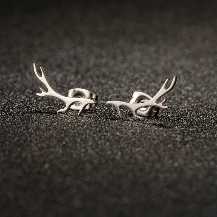 Boucles d'oreilles en bois de cerf
