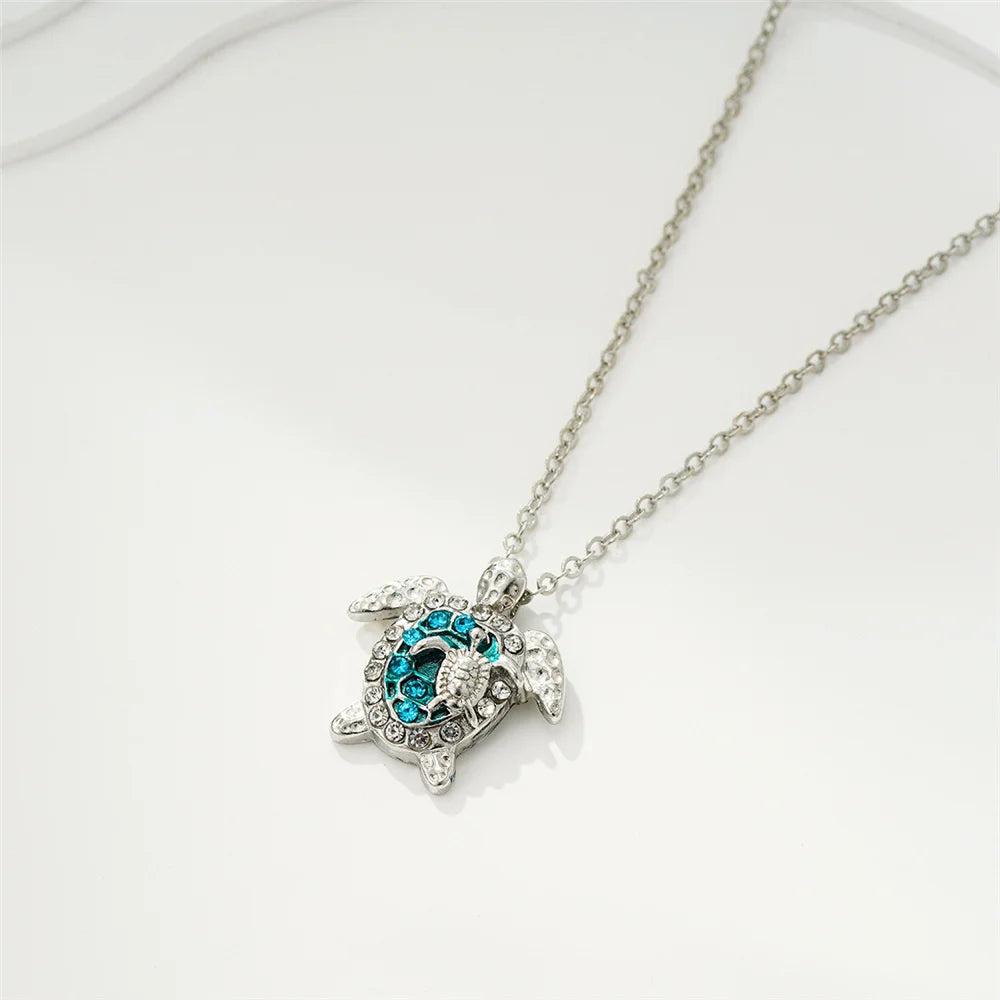 Pendentif Tortue de Mer - Argent Vintage