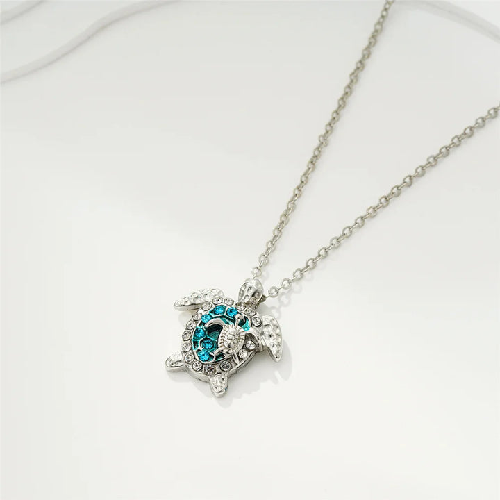 Pendentif Tortue de Mer - Argent Vintage