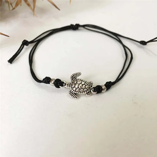 Bracelet Cheville en Cuir de Tortue de Mer