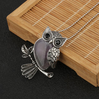 Pendentif Sagesse Hibou en Cristal