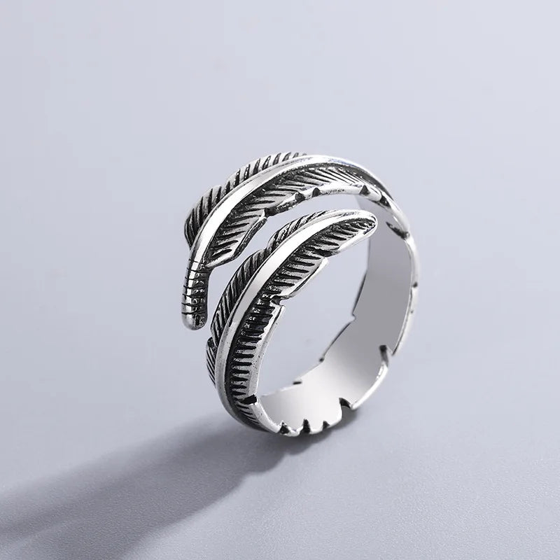 Plume d'un Ange - Bague Commémorative Ajustable