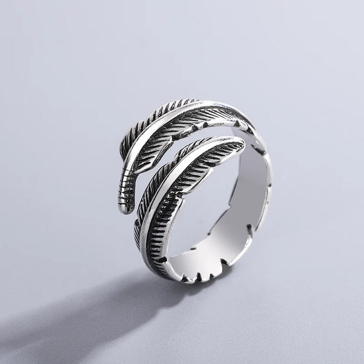 Plume d'un Ange - Bague Commémorative Ajustable