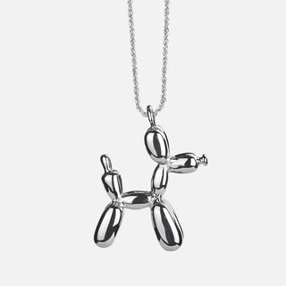 Collier Pendentif Chien Ballon Doré
