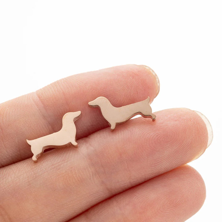 Boucles d'oreilles Stud Teckel
