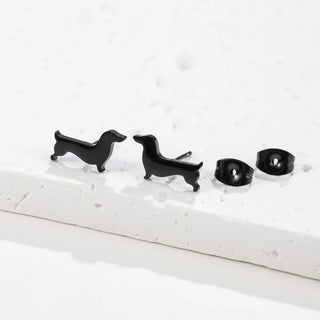 Boucles d'oreilles Stud Teckel