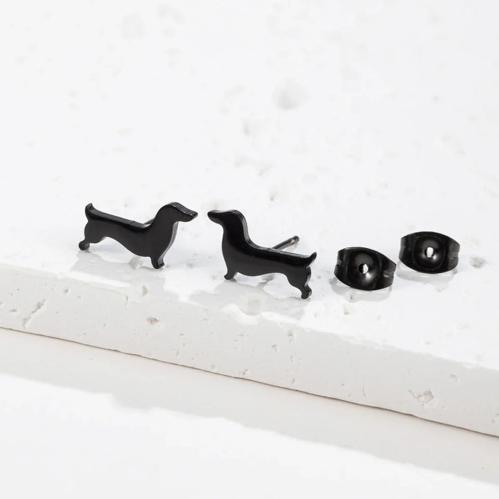 Boucles d'oreilles Stud Teckel
