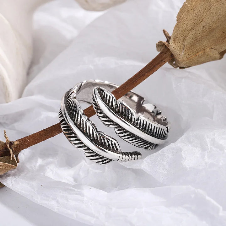 Plume d'un Ange - Bague Commémorative Ajustable