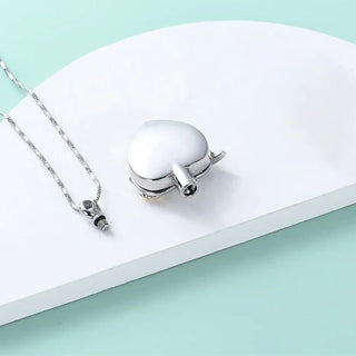 Collier Urne en Forme de Cœur Colibri