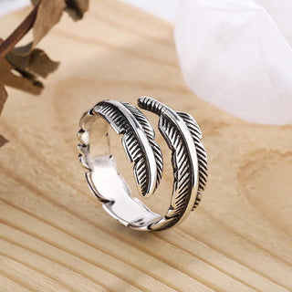 Plume d'un Ange - Bague Commémorative Ajustable