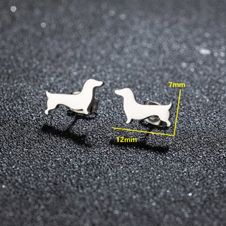 Boucles d'oreilles Stud Teckel