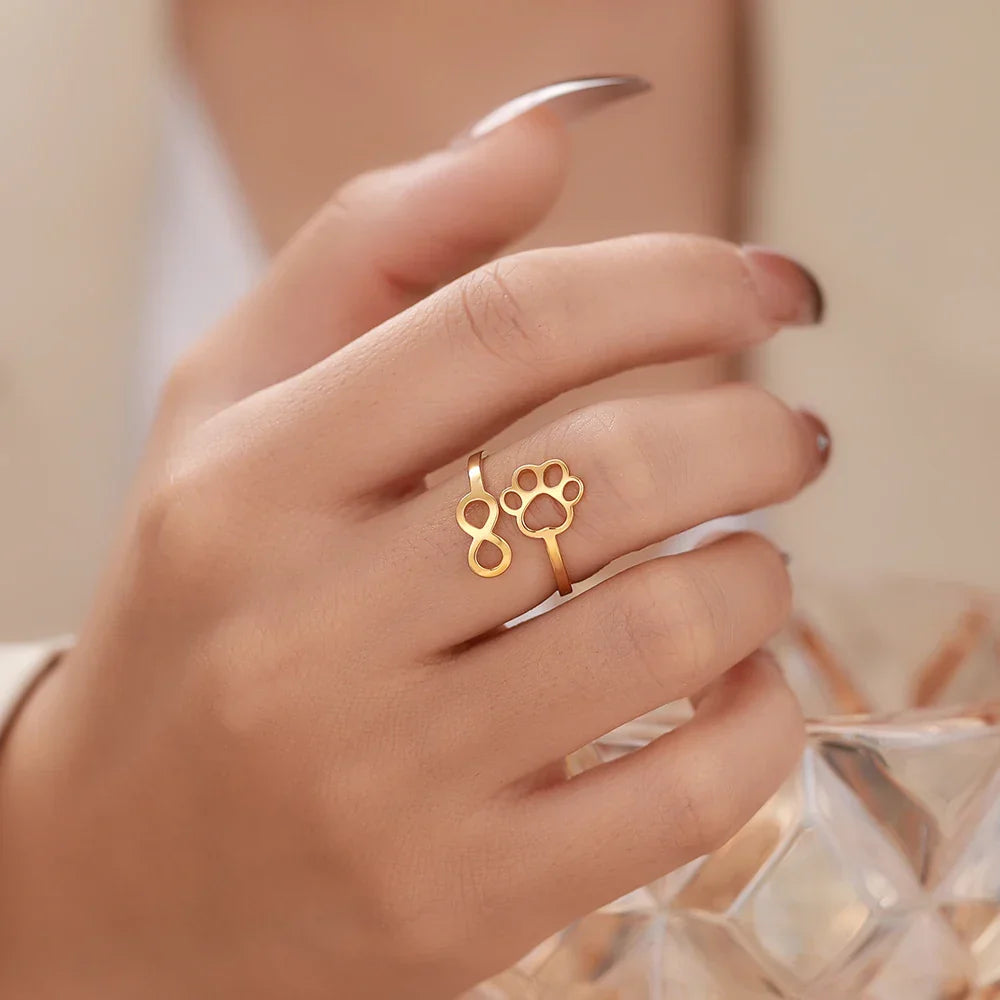 Bague Infini Ajustable – Acier Inoxydable