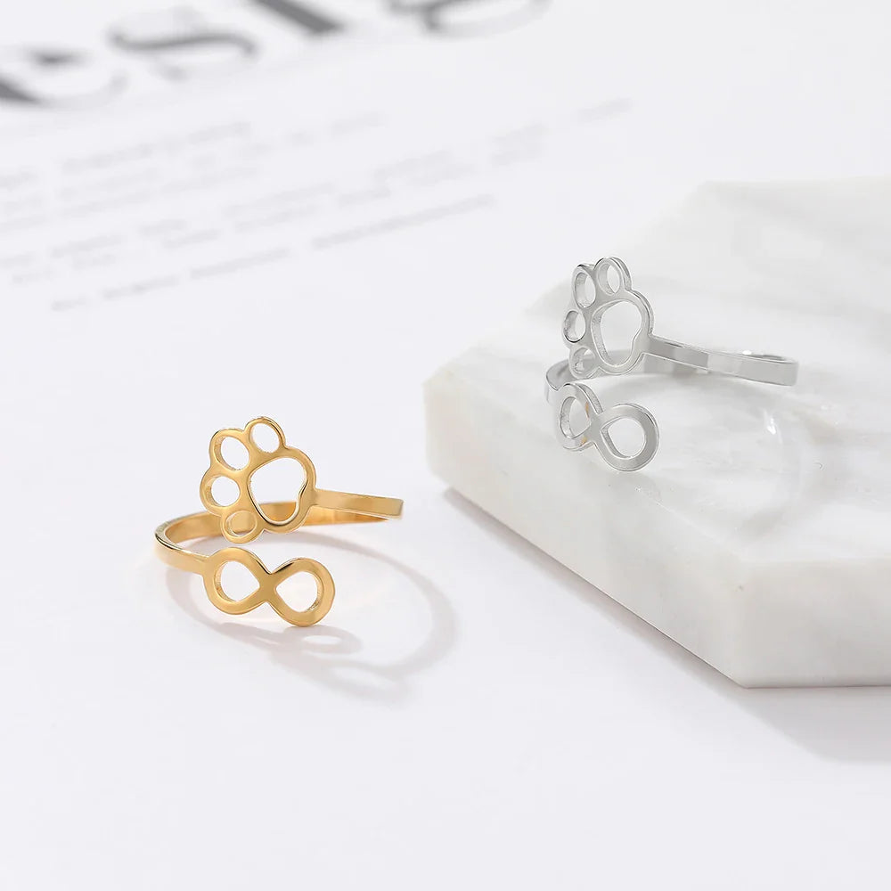 Bague Infini Ajustable – Acier Inoxydable