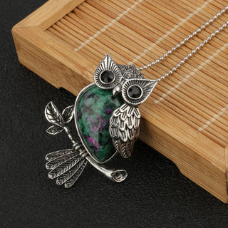 Pendentif Sagesse Hibou en Cristal