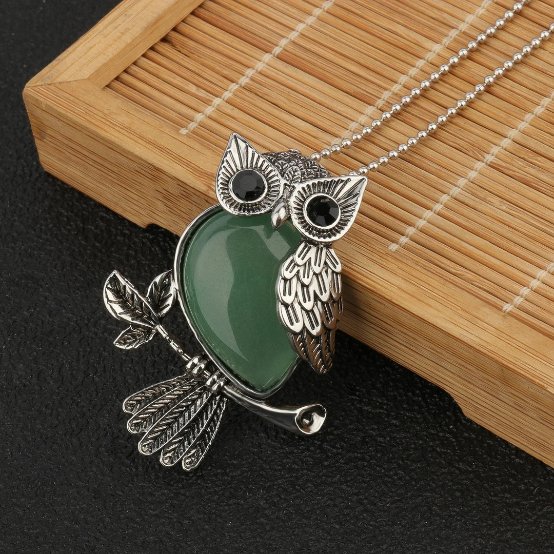 Pendentif Sagesse Hibou en Cristal
