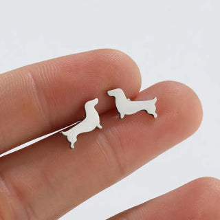 Boucles d'oreilles Stud Teckel