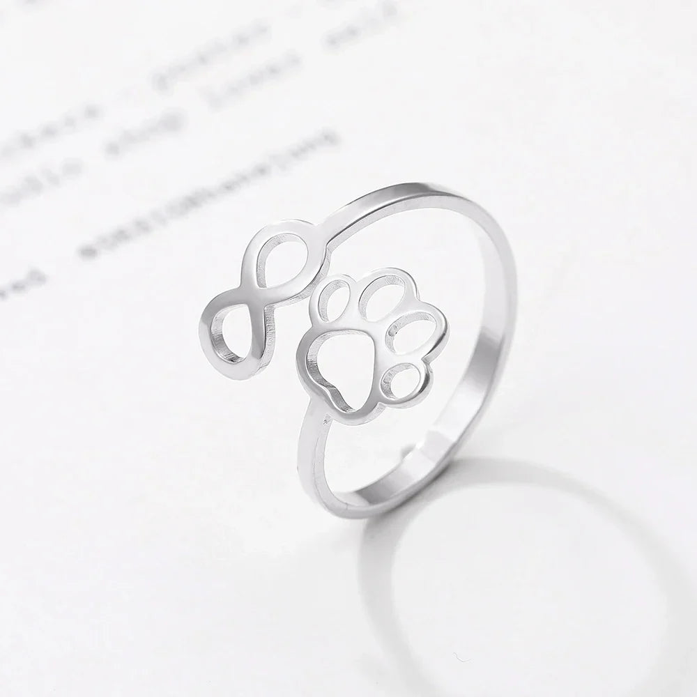 Bague Infini Ajustable – Acier Inoxydable