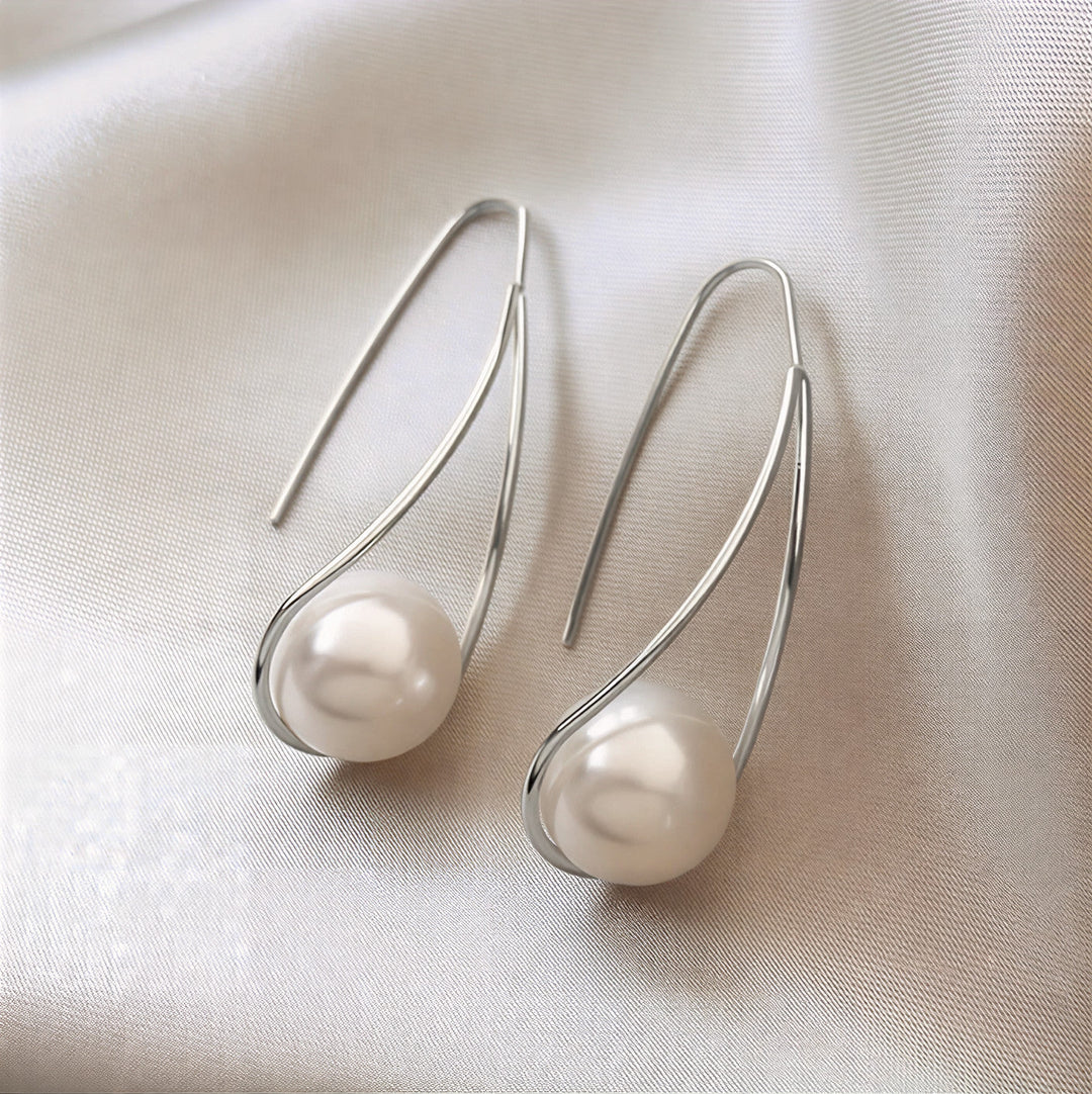 Boucles d'Oreilles Élégantes en Perle Mystique