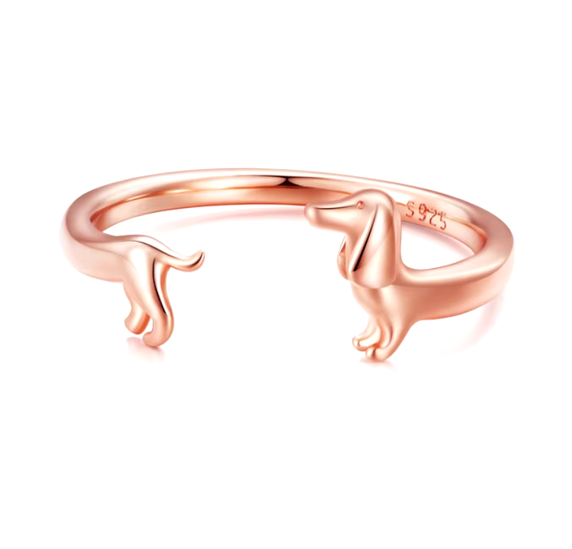 Bague Enveloppante Teckel - Pour L'Amour De Votre Chien