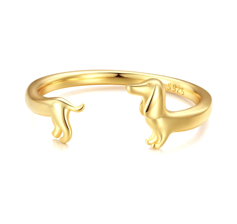 Bague Enveloppante Teckel - Pour L'Amour De Votre Chien