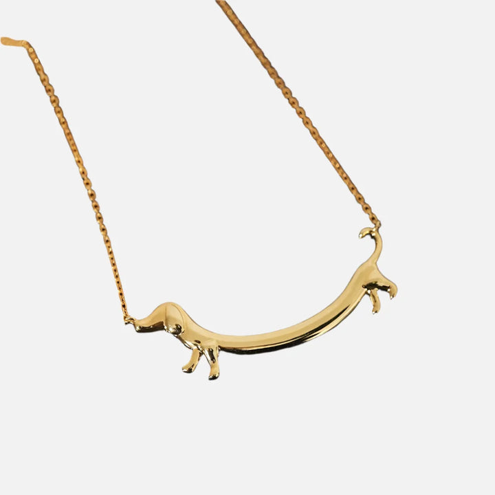 Collier en ton or de teckel