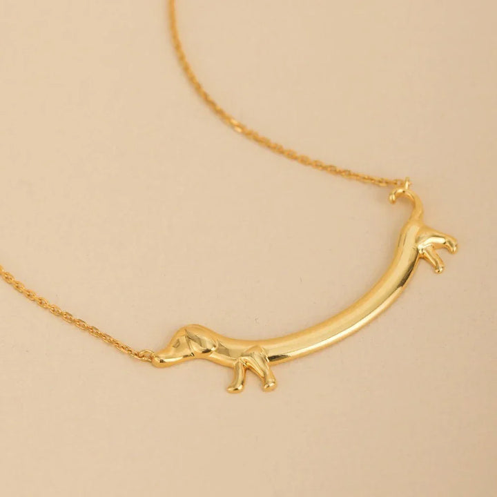 Collier en ton or de teckel