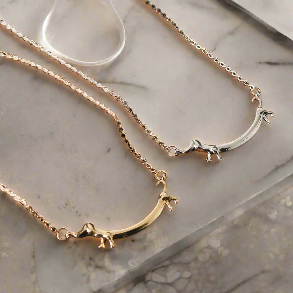 Collier en ton or de teckel