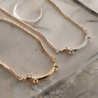 Collier en ton or de teckel
