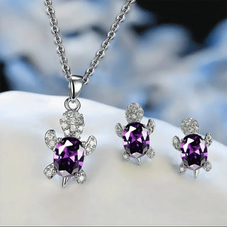 Collier de Tortue de Mer Magnifique avec Boucles d'Oreilles Bonus – Offre Limité