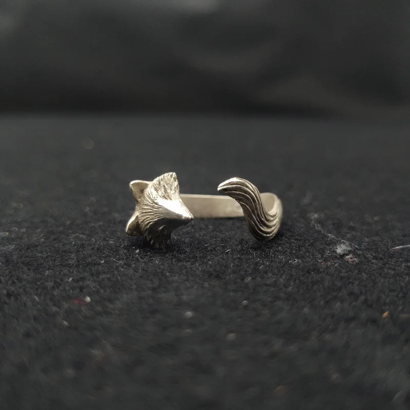 Bague Renard Argentée pour Femmes