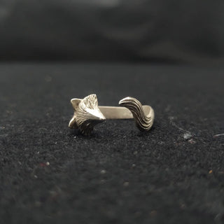 Bague Renard Argentée pour Femmes