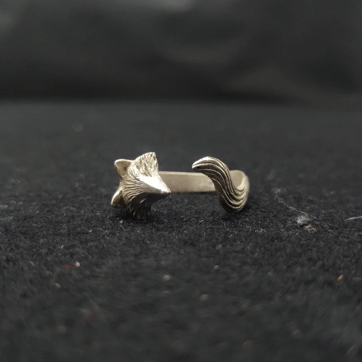 Bague Renard Argentée pour Femmes