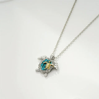 Pendentif Tortue de Mer - Argent Vintage