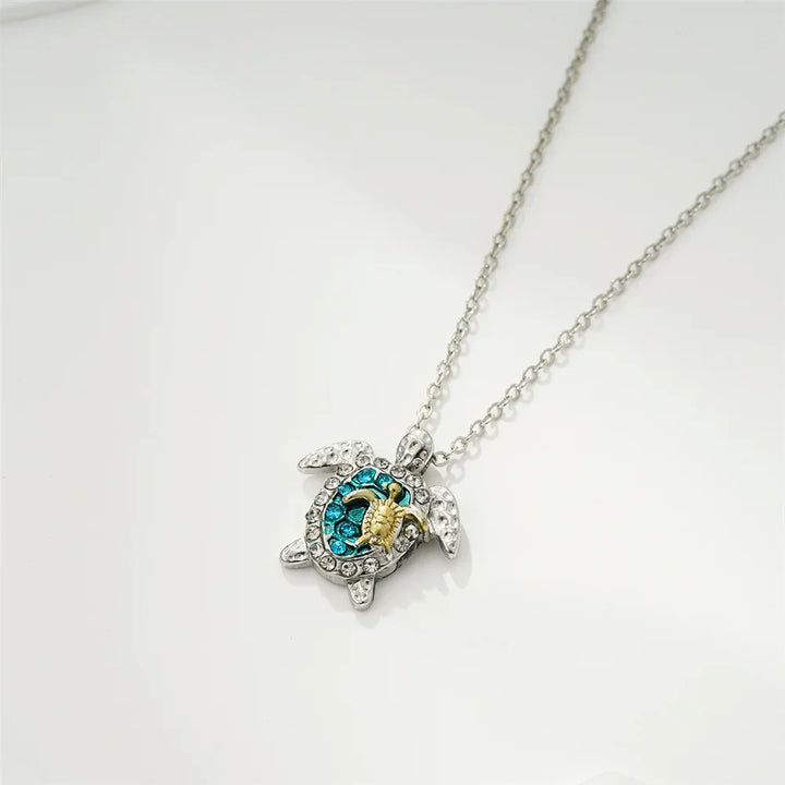 Pendentif Tortue de Mer - Argent Vintage