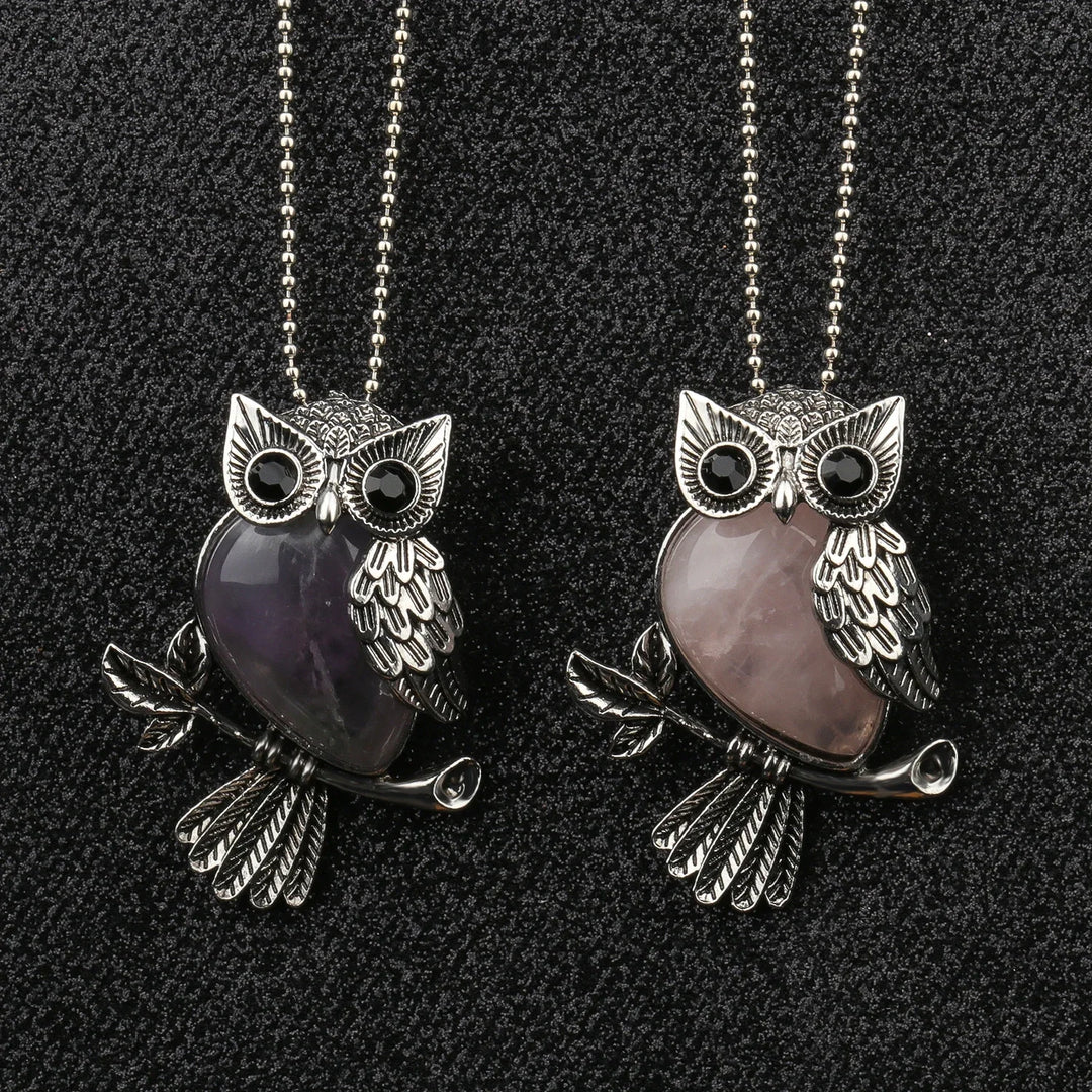 Pendentif Sagesse Hibou en Cristal