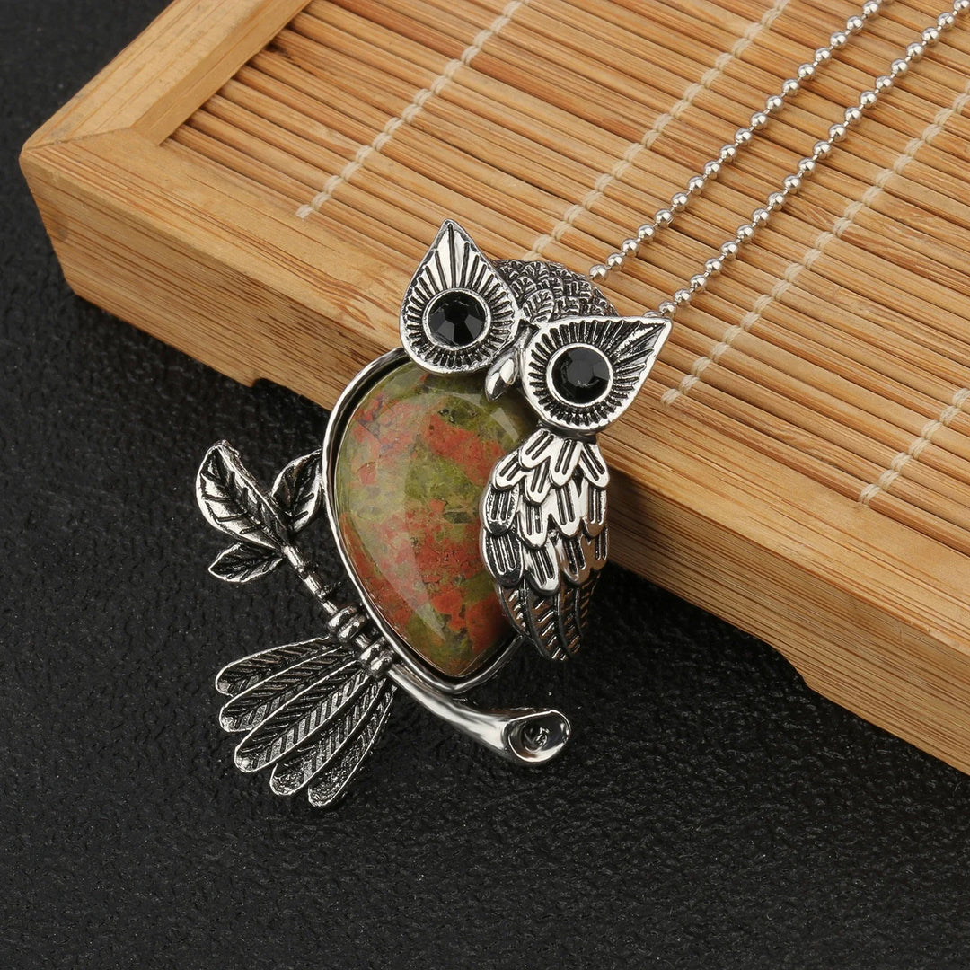 Pendentif Sagesse Hibou en Cristal
