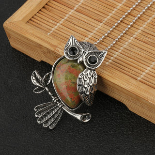 Pendentif Sagesse Hibou en Cristal