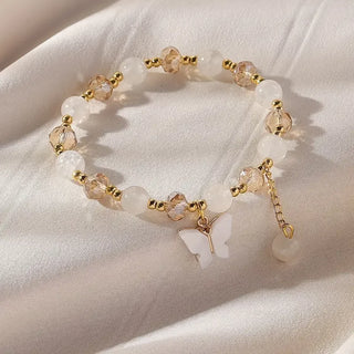 Bracelet Élastique Perlé Belle Papillon