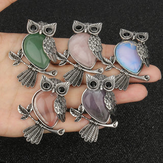 Pendentif Sagesse Hibou en Cristal