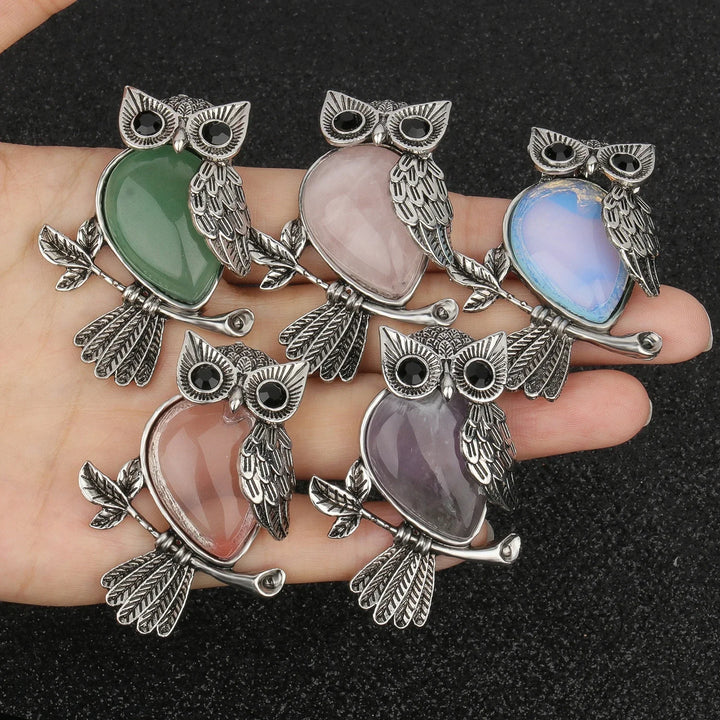 Pendentif Sagesse Hibou en Cristal
