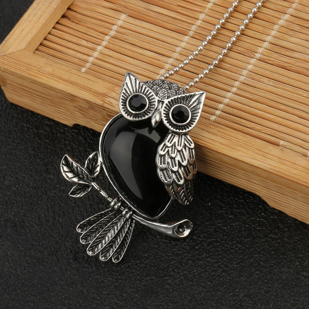 Pendentif Sagesse Hibou en Cristal