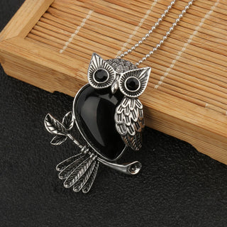 Pendentif Sagesse Hibou en Cristal