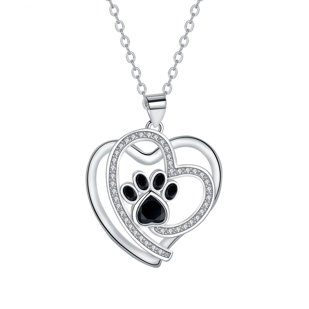 Collier Clavicule avec Motif de Patte Mignonne