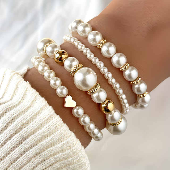 Set de Bracelets Empilables en Perles de 4
