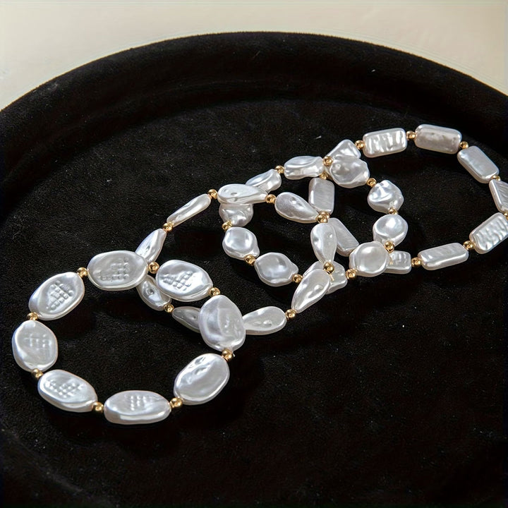 Ensemble de 4 Bracelets avec Perles