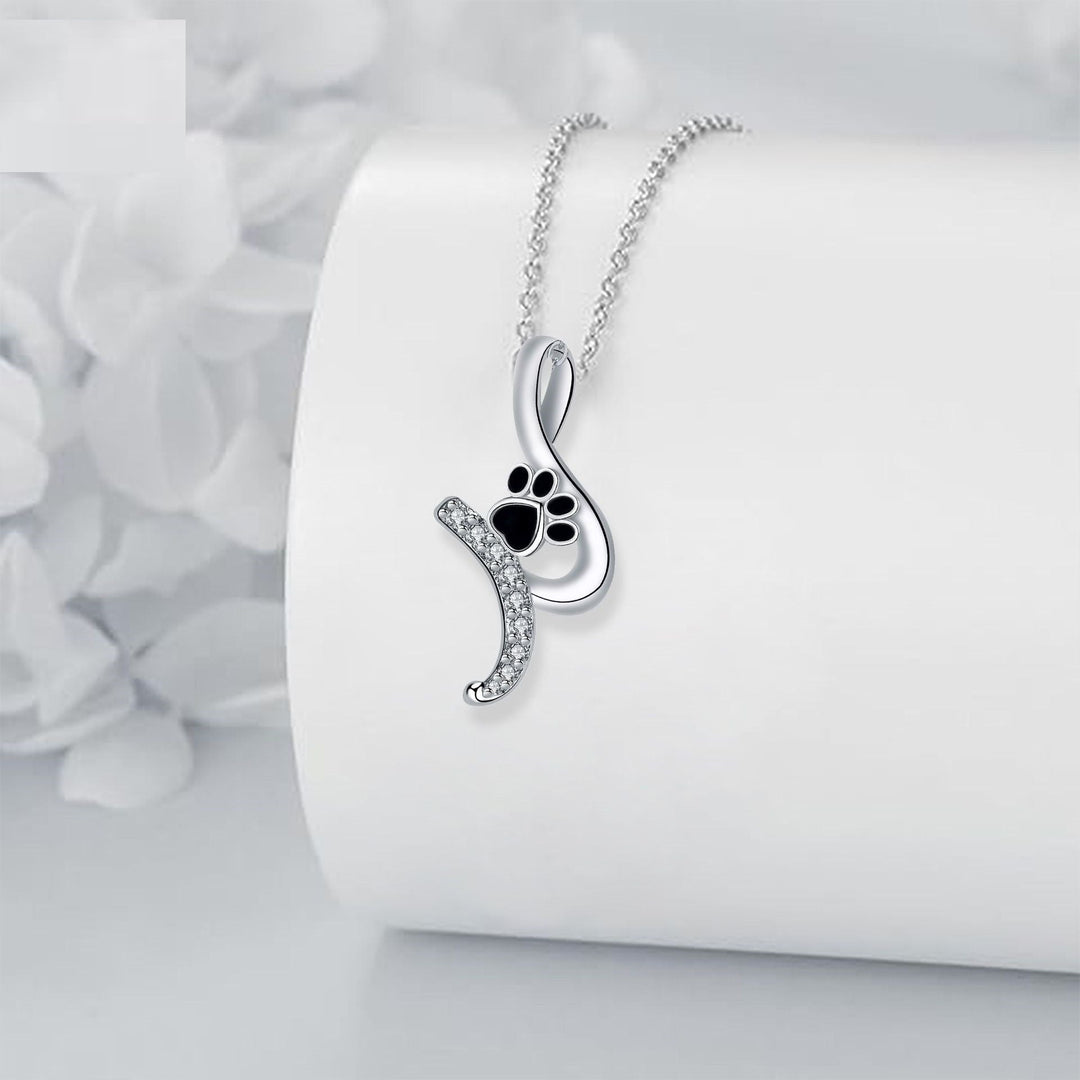 Collier Pendentif Empreinte de Patte Mignonne